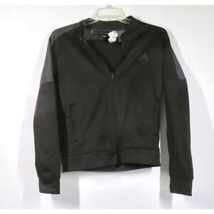 Adidas Black Long Sleeve Zip Up Warm Up Jacket Mens M